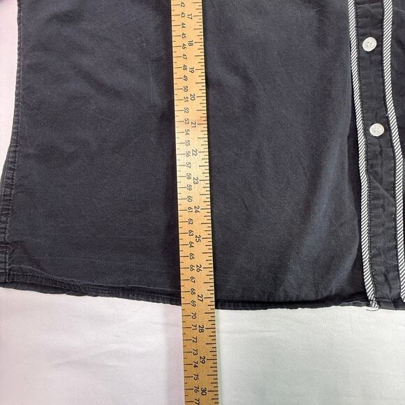 Coofandy Western Cowboy Shirt Black Blue Rose Embroidered Long Sleeve XX Large - Picture 12 of 16